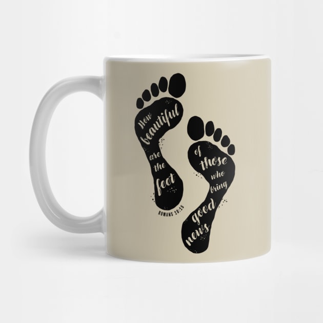 Beautiful Feet Romans Bible Memory Verse Acronym by cottoncanvas